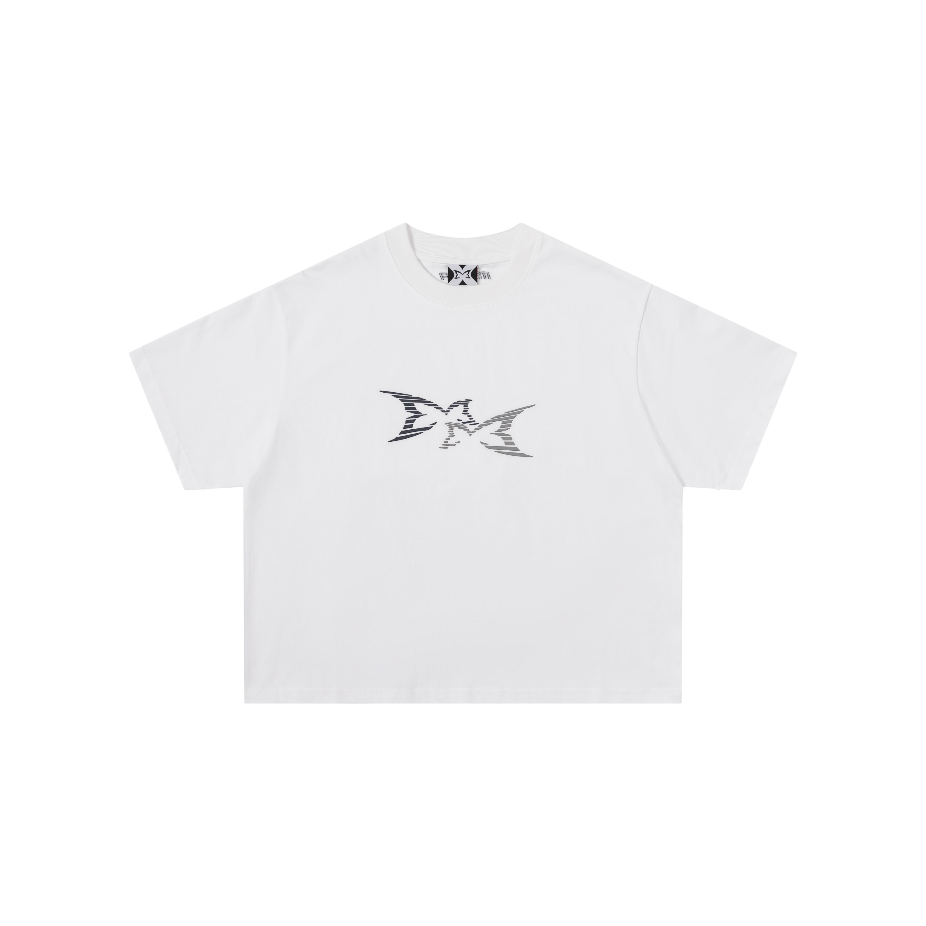 3D Logo Tee (White / Navy / Grey)