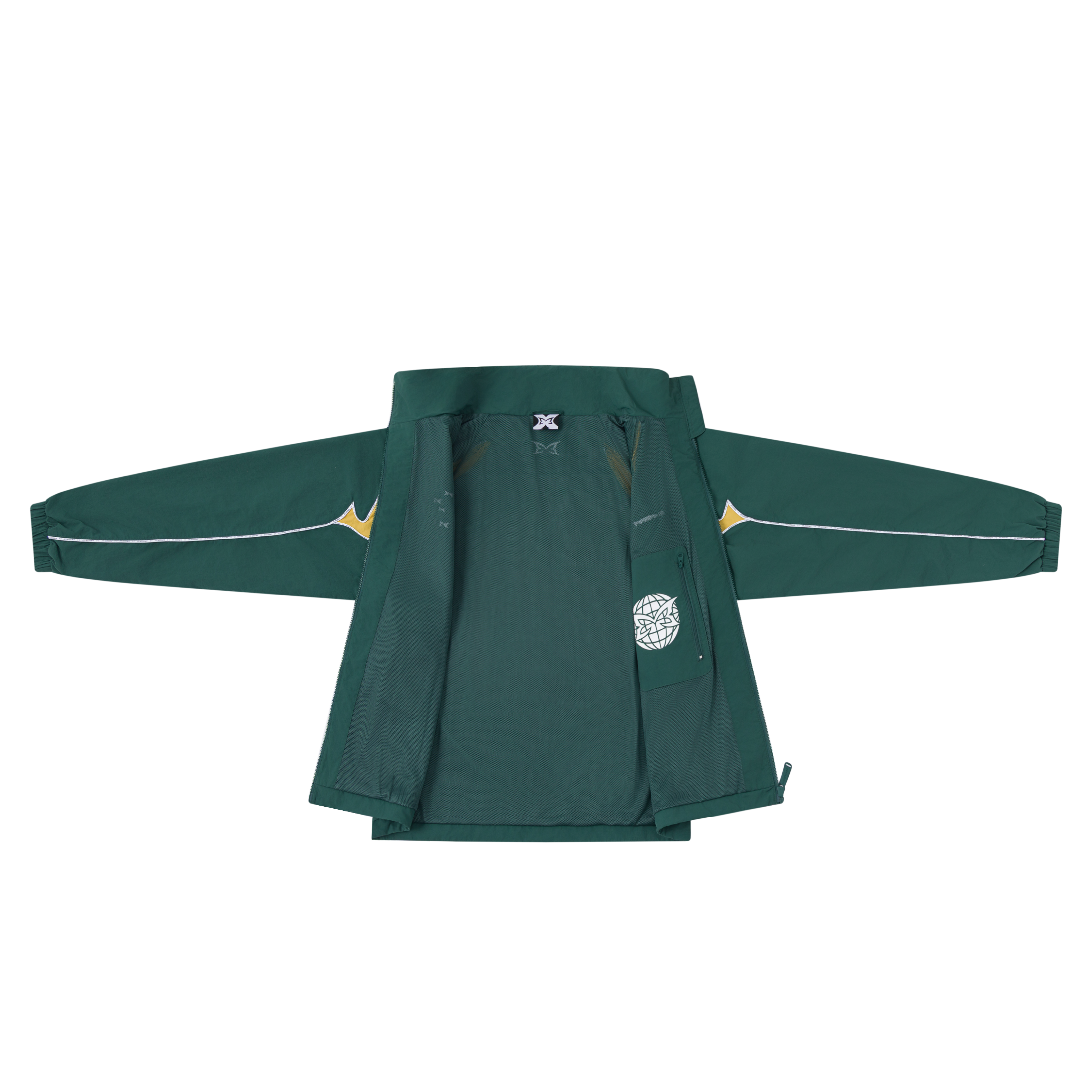 Down Unda Track Jacket (Green / Yellow)