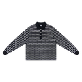 Logo Stripe Rugby (Black)