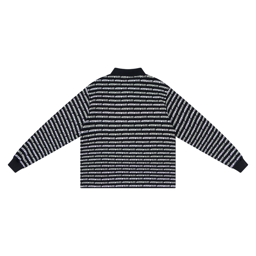 Logo Stripe Rugby (Black)