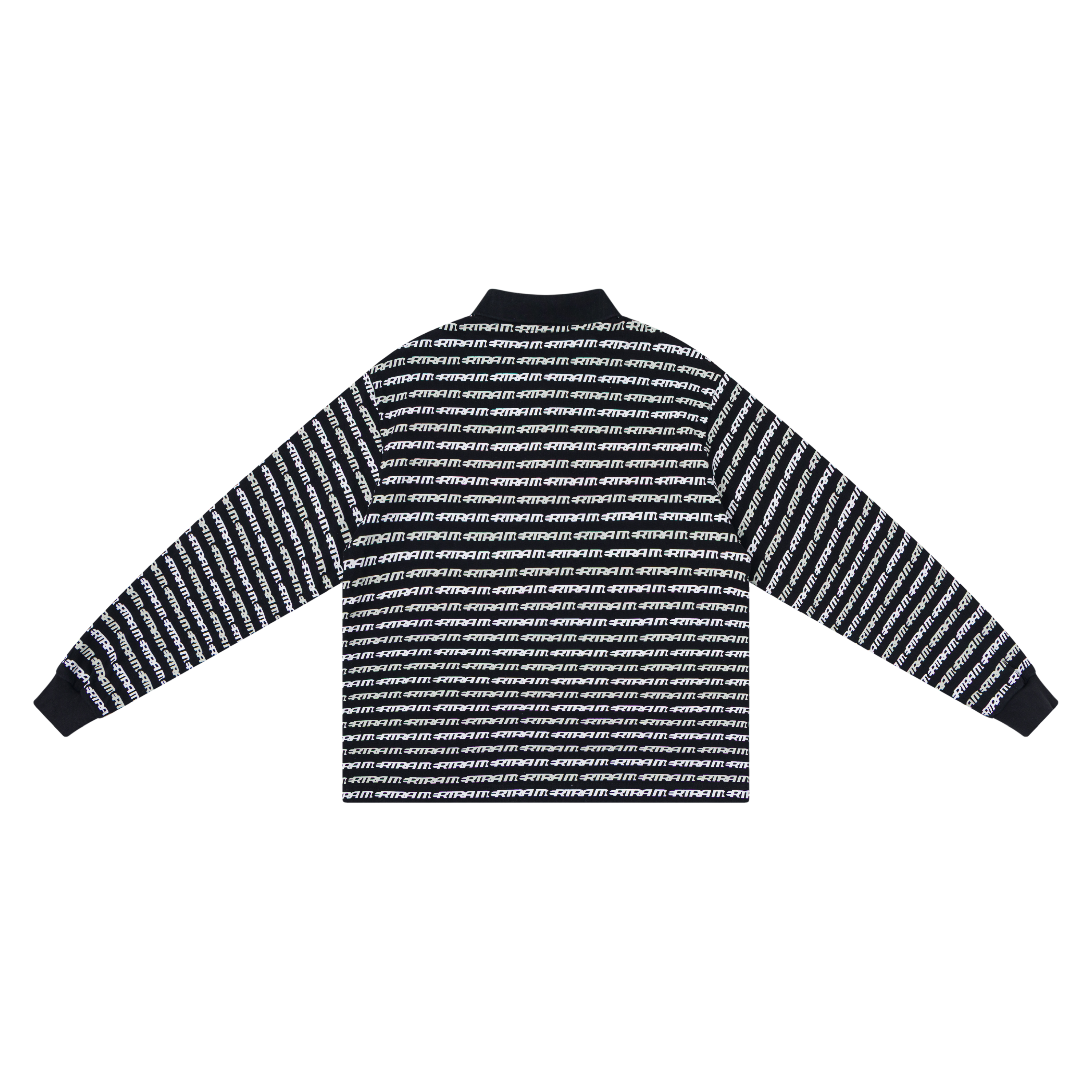Logo Stripe Rugby (Black)