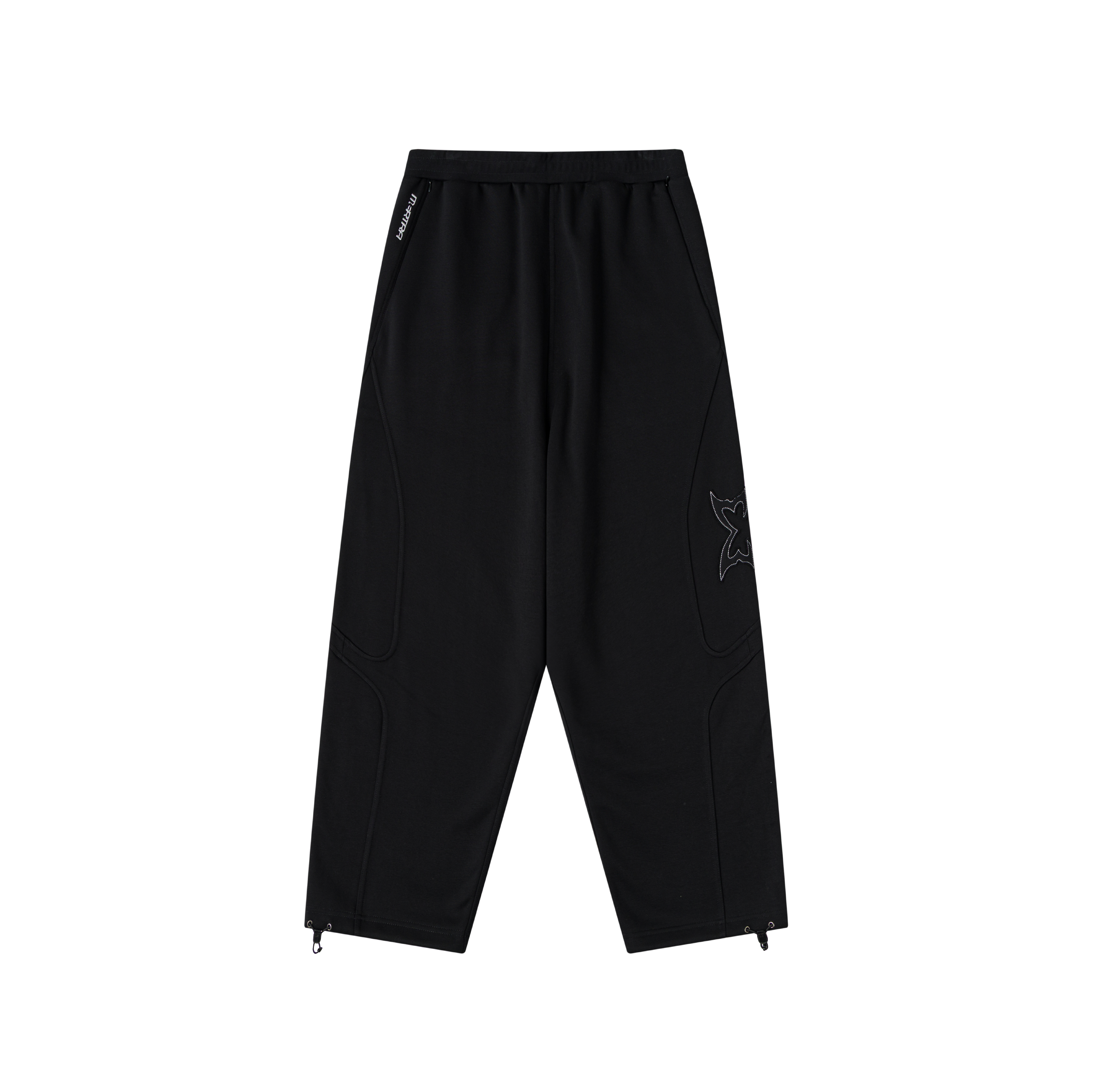 Split Panel Joggers (Black)
