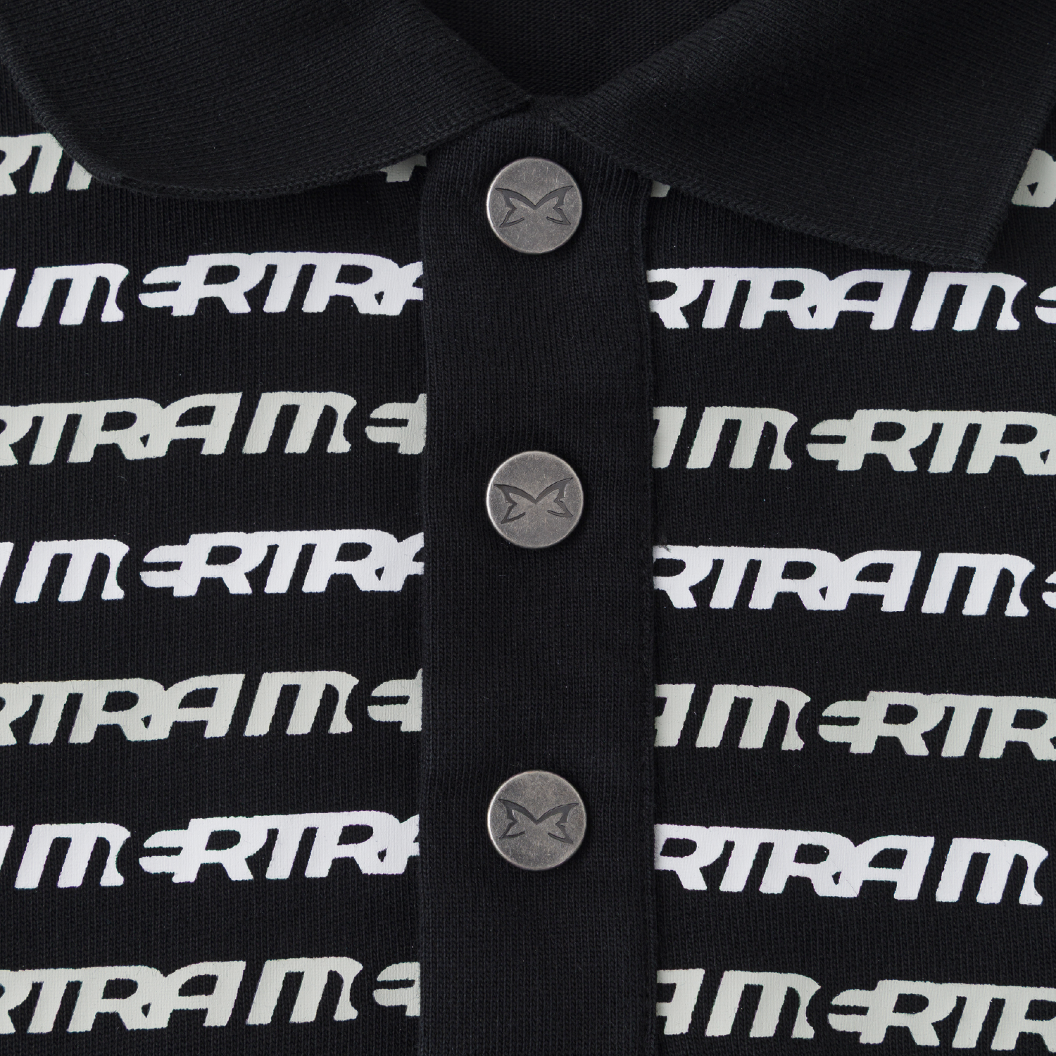 Logo Stripe Rugby (Black)