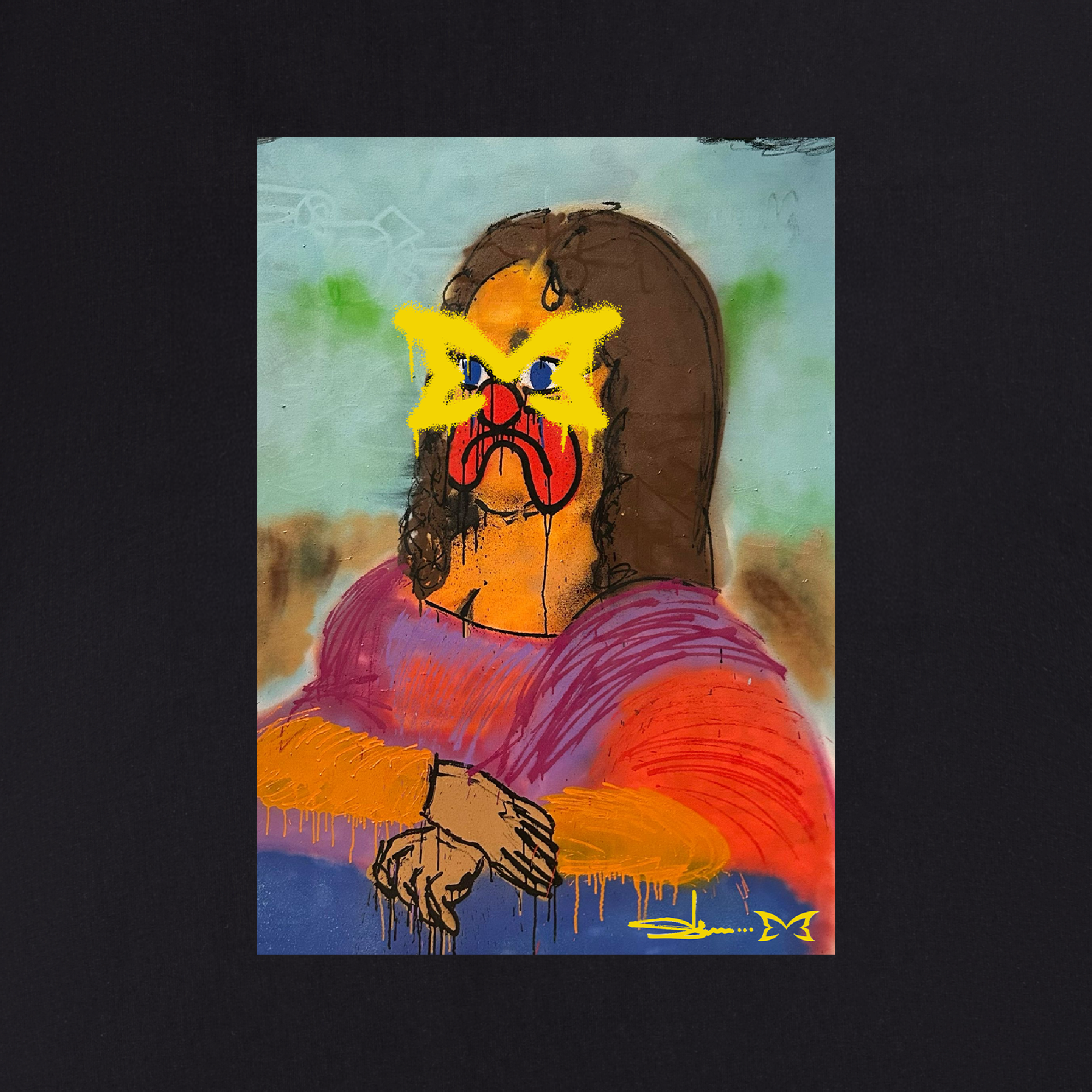 MERTRA x Slawn Mona Lisa Tee (Black)