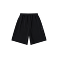 Split Panel Tracksuit Shorts (Black)