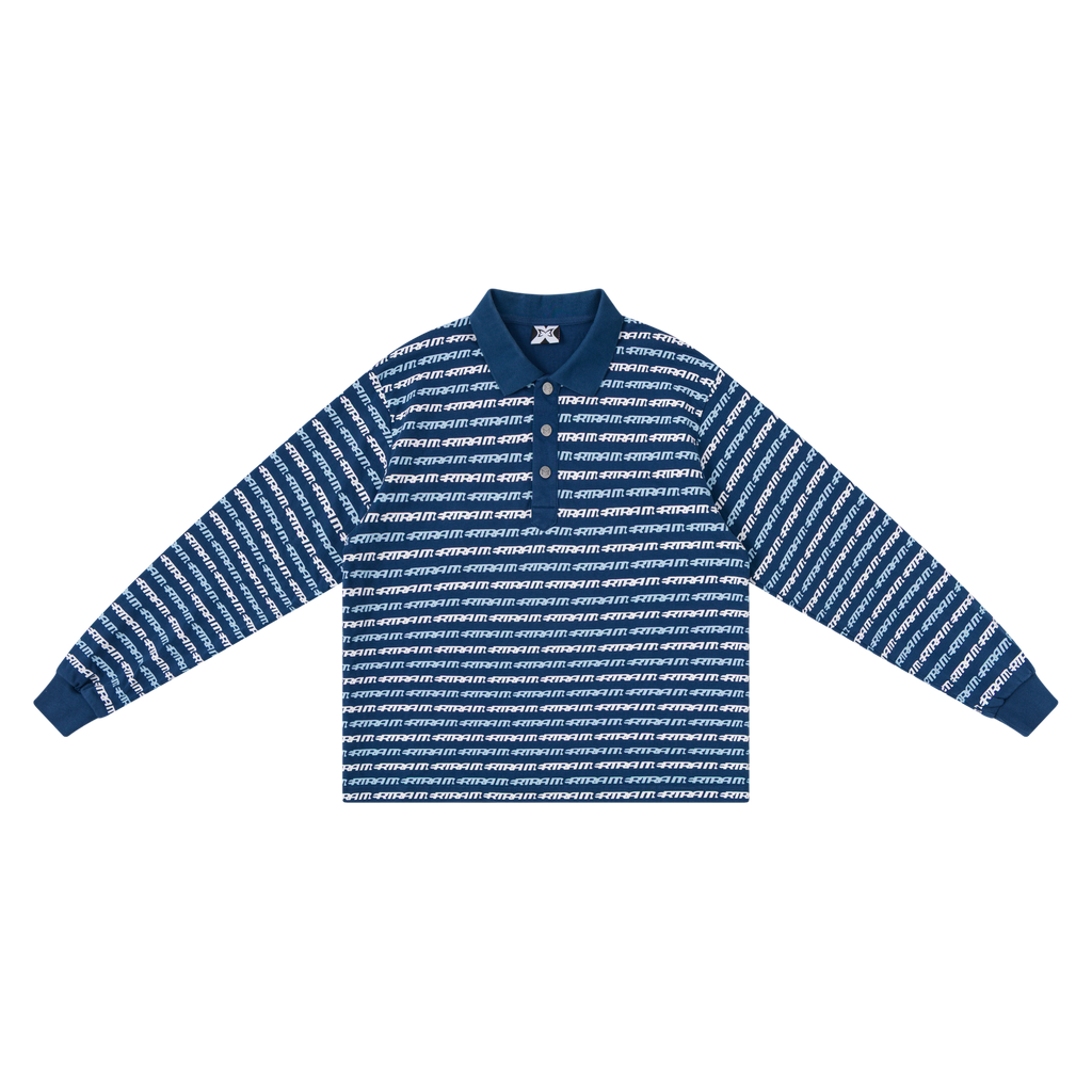 Logo Stripe Rugby (Blue)