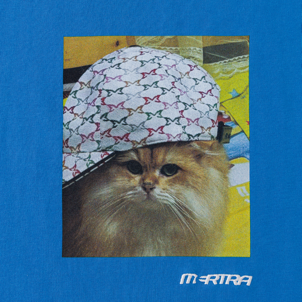 Cat In Da Hat Tee (Blue)