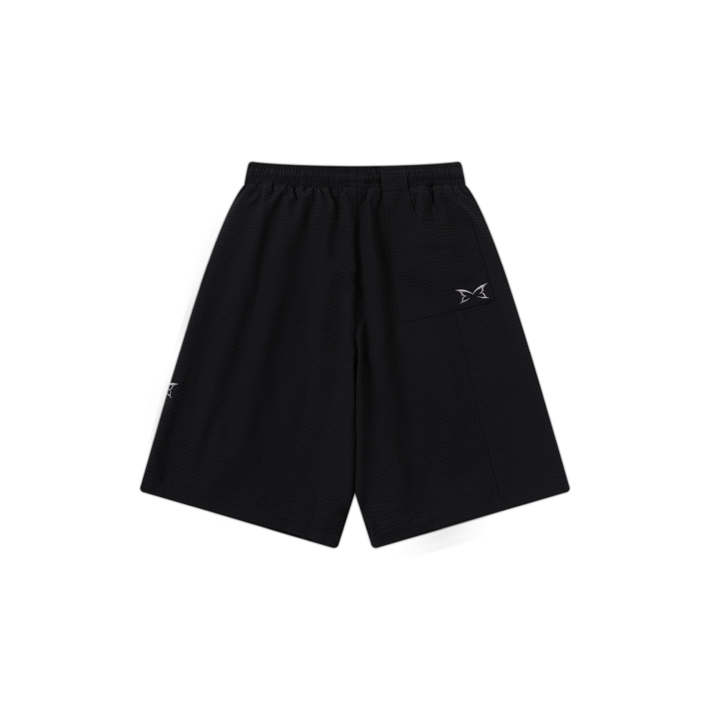 Bubble Woven Shorts (Black)
