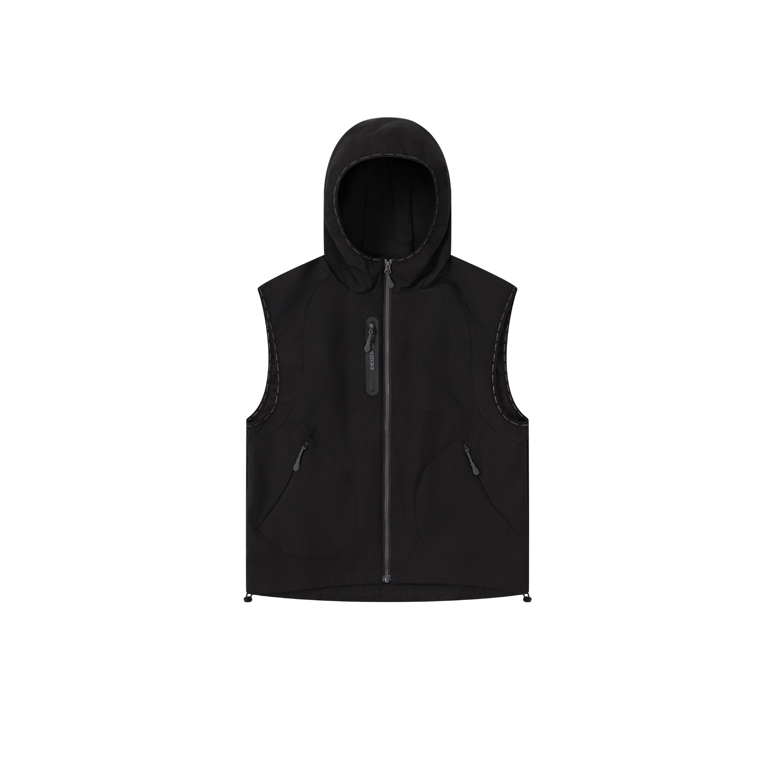 Technical Hooded Gilet (Black)