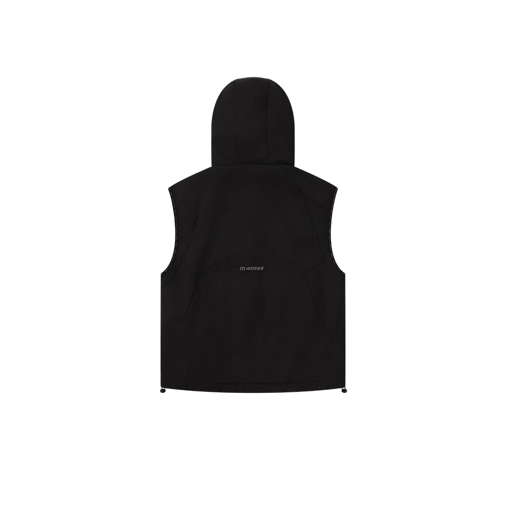 Technical Hooded Gilet (Black)