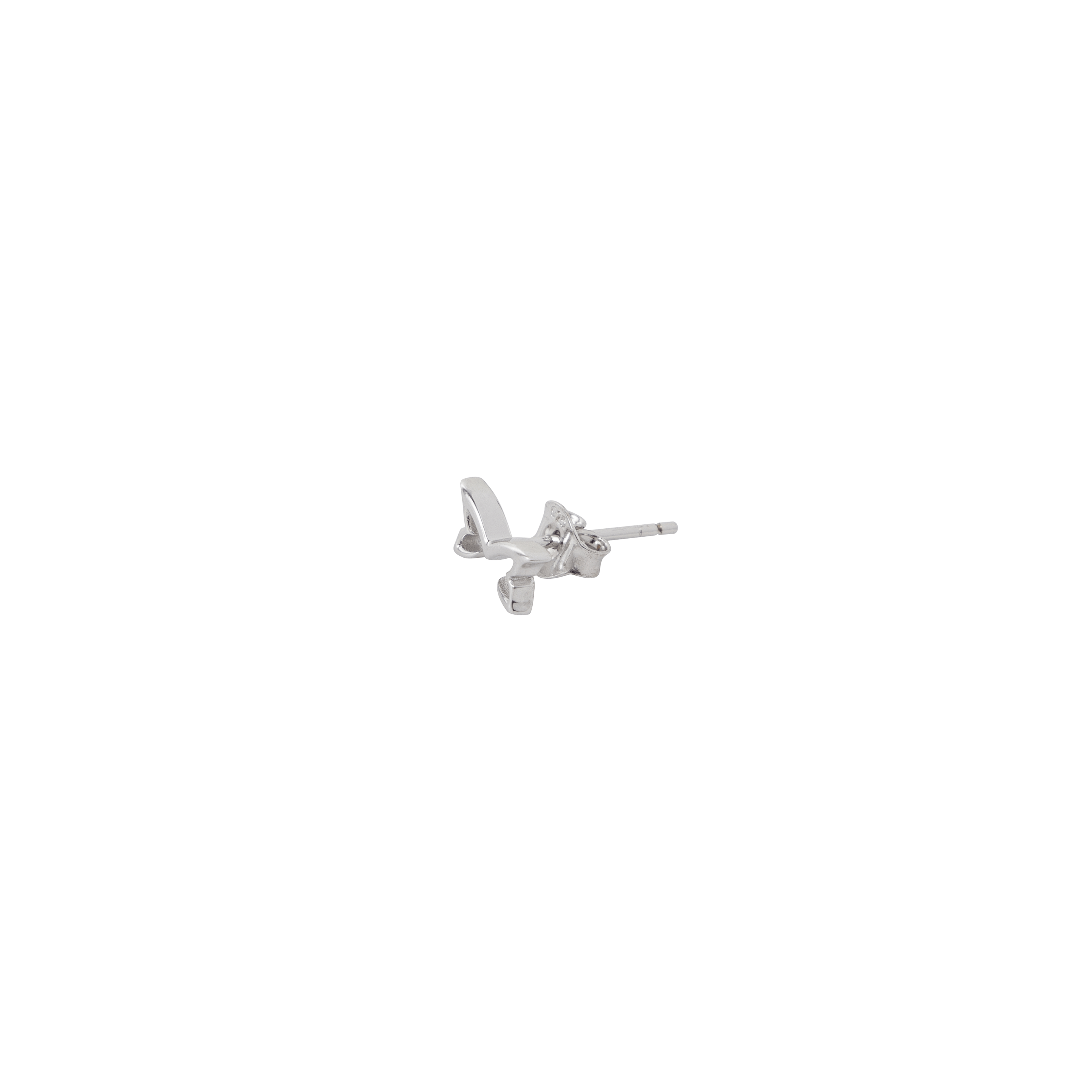 Logo Stud Earrings (Silver)