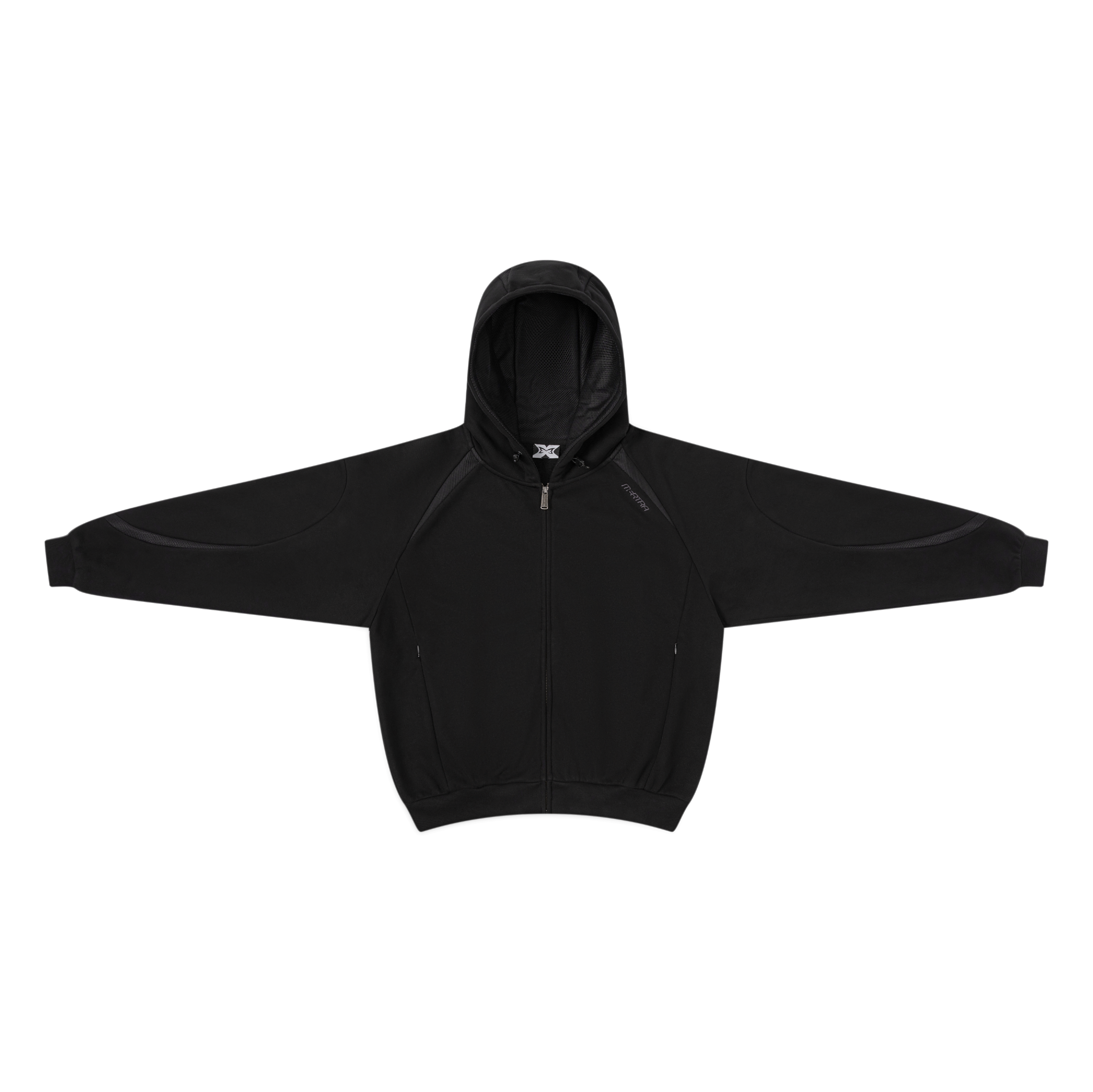 Serpent Zip Up Hood (Black)