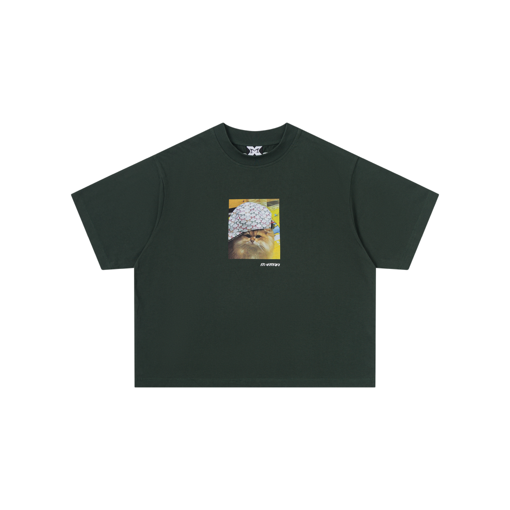 Cat In Da Hat Tee (Green)