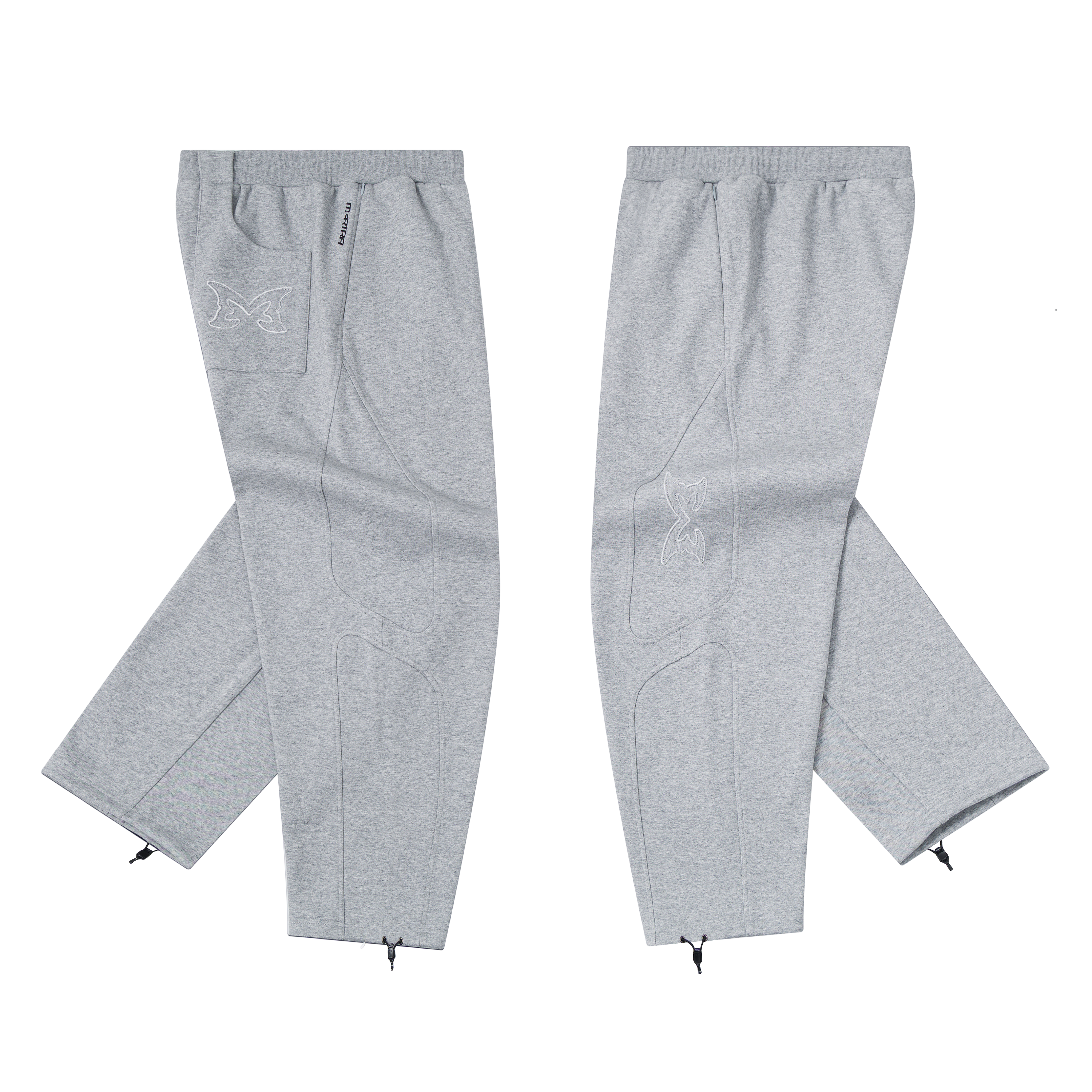Split Panel Joggers (Grey)