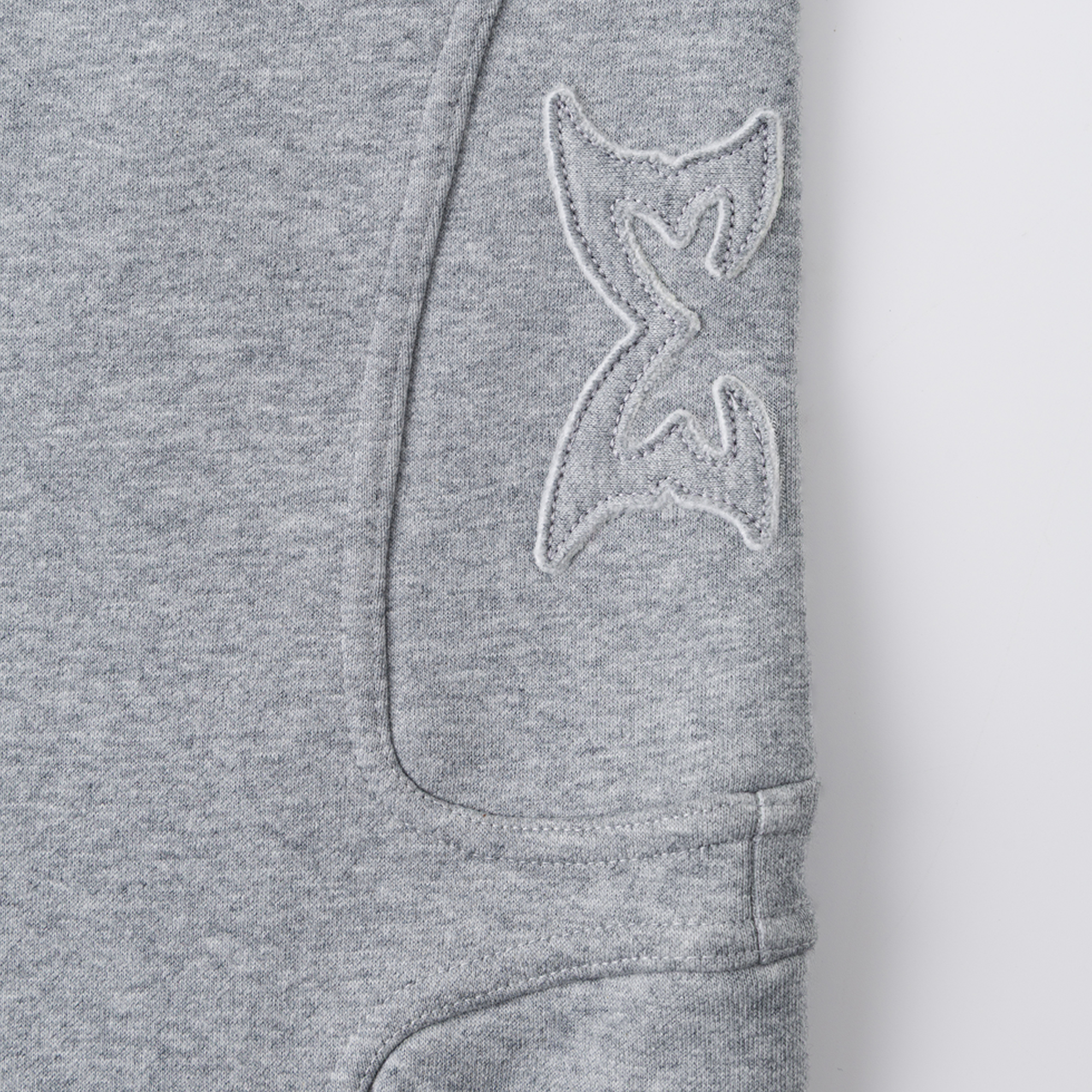 Split Panel Tracksuit Shorts (Grey)