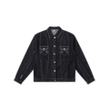 Hardline Denim Jacket (Black / White)