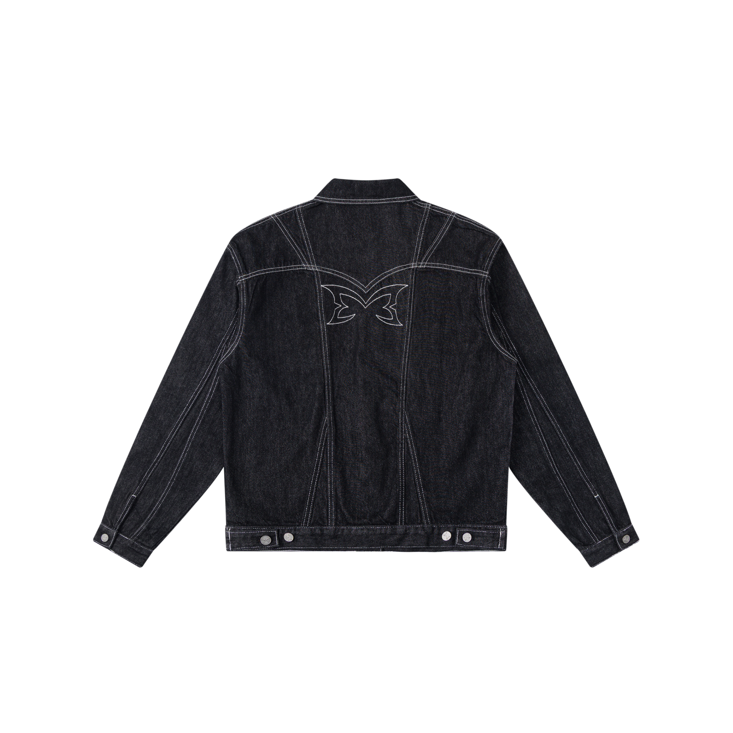 Hardline Denim Jacket (Black / White)