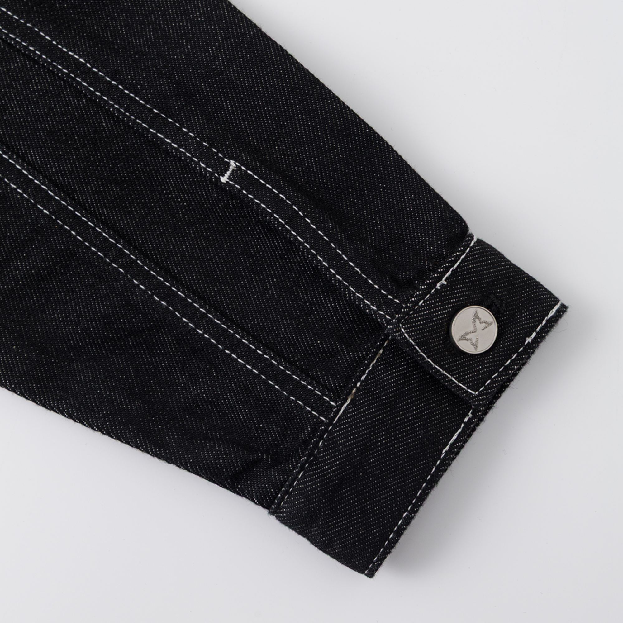 Hardline Denim Jacket (Black / White)