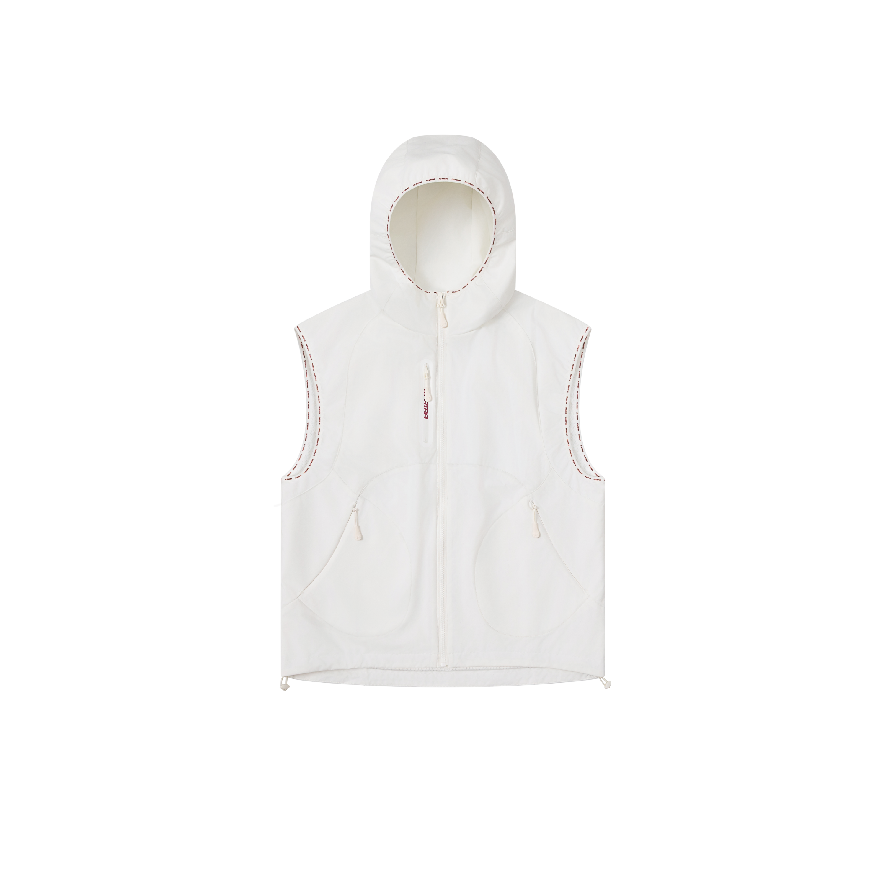 Technical Hooded Gilet (White)
