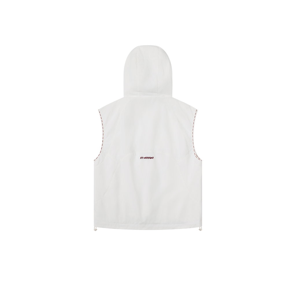 Technical Hooded Gilet (White)