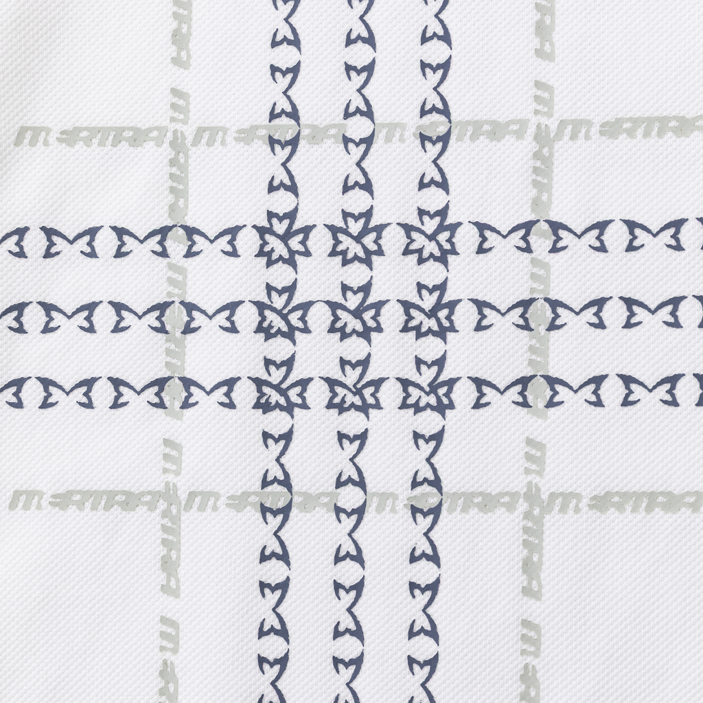 Crosscut Polo (White / Blue)