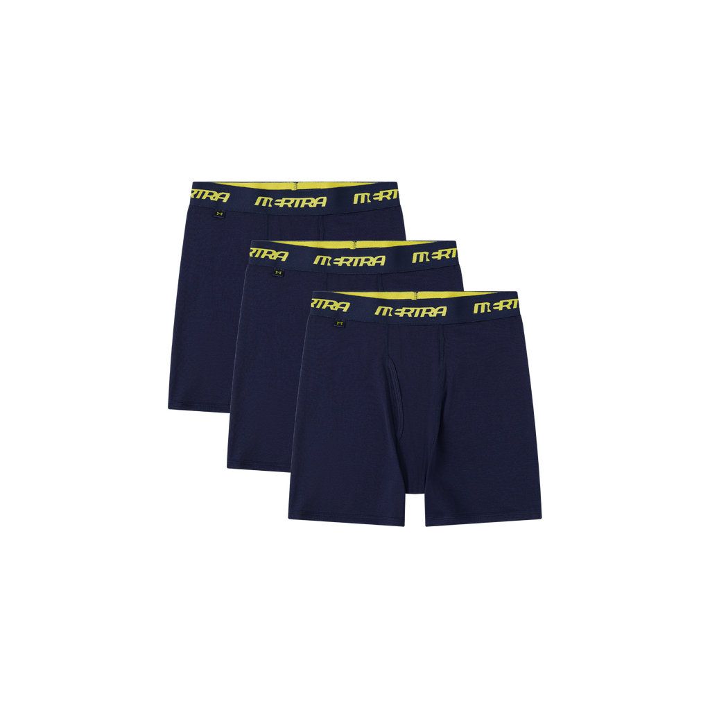 Boxers 3 Pack (Navy / Yellow)