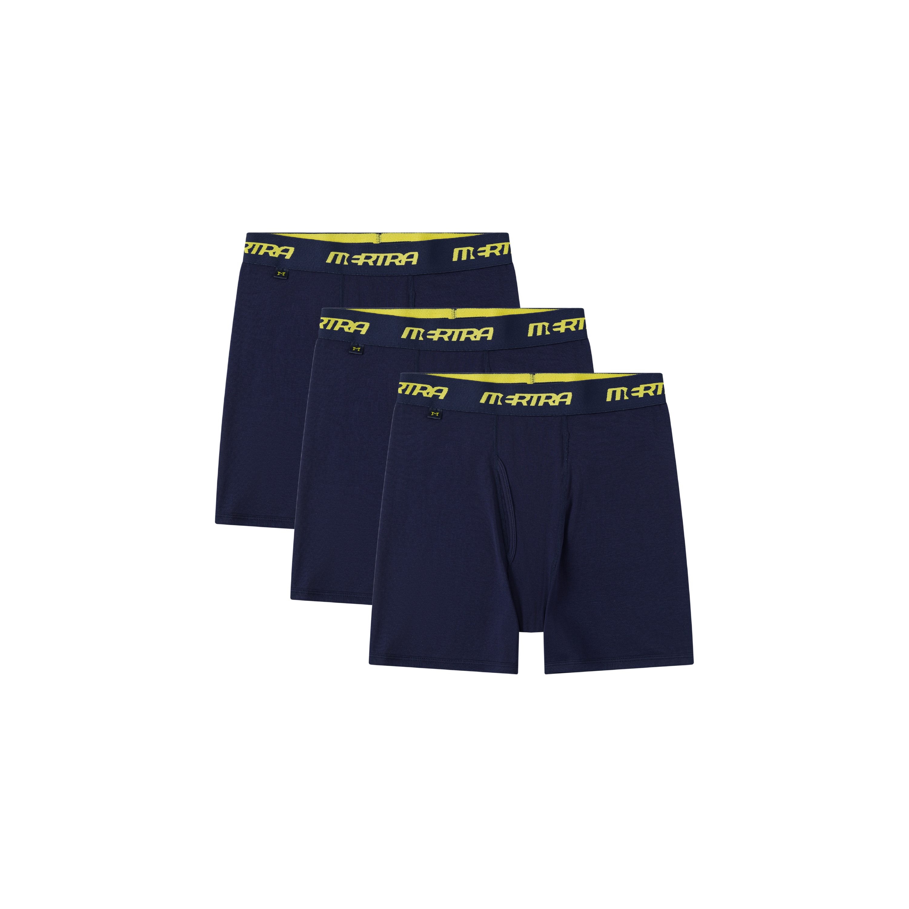 Boxers 3 Pack (Navy / Yellow)