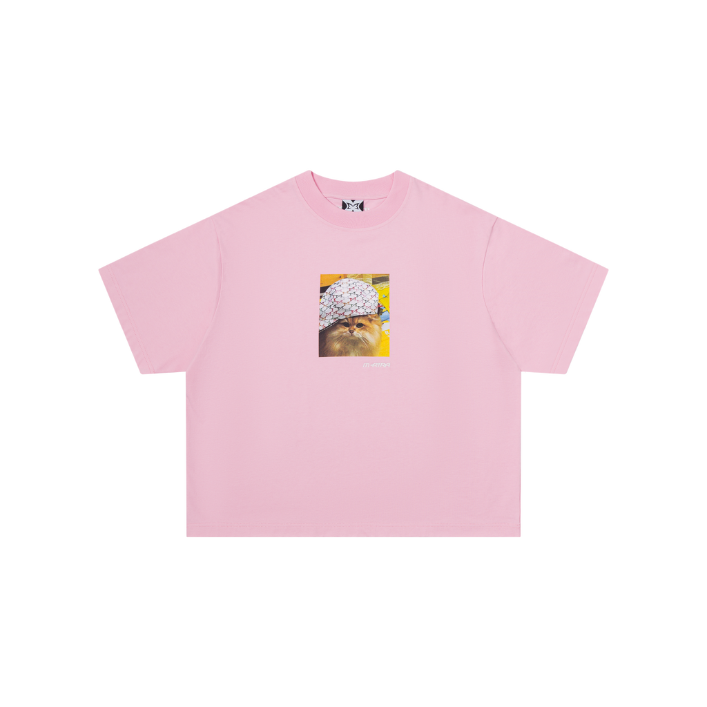 Cat In Da Hat Tee (Pink)