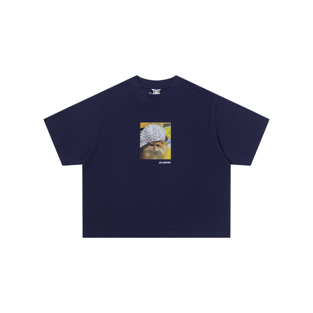 Cat In Da Hat Tee (Navy)