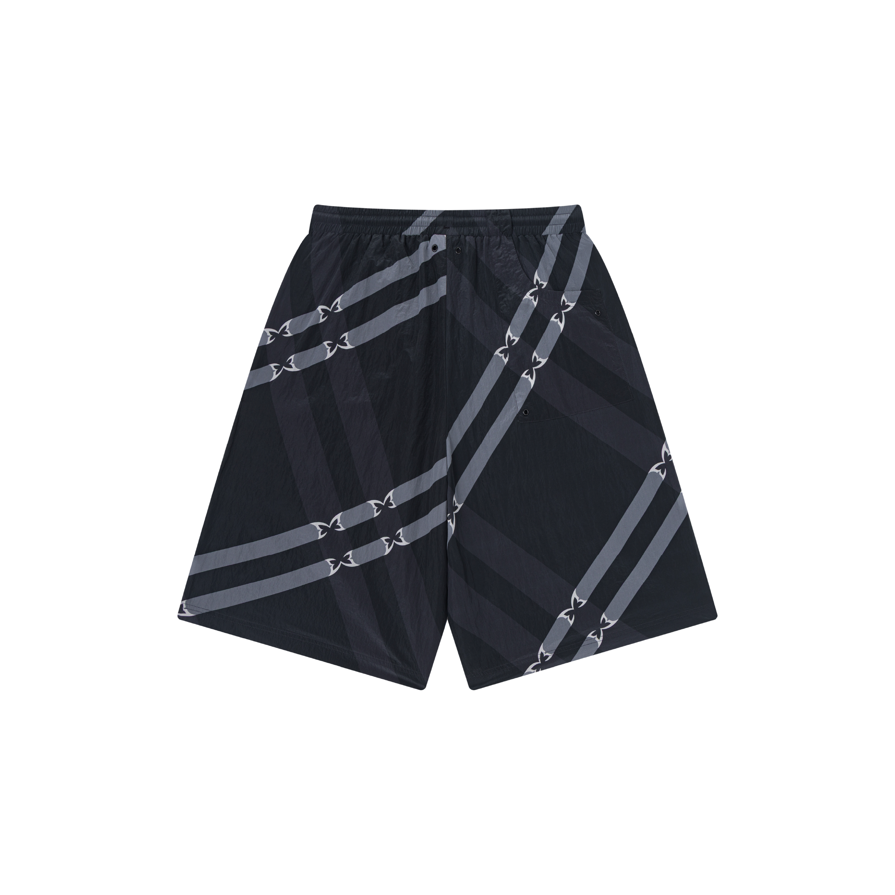 Merva Check Shorts (Black)