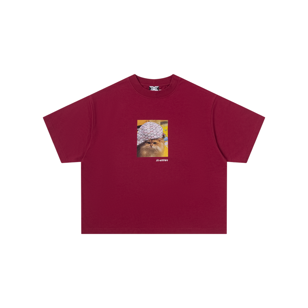 Cat In Da Hat Tee (Red)