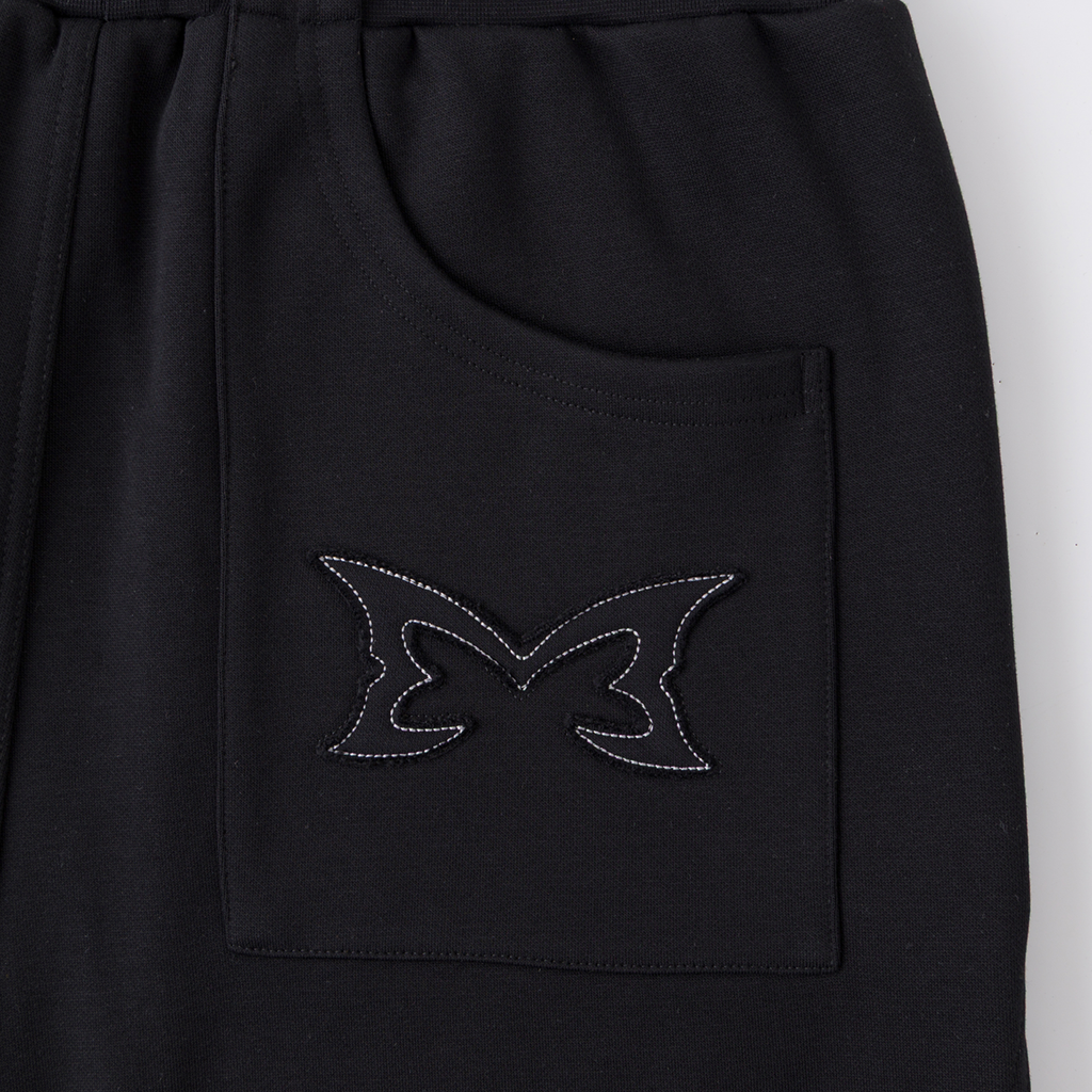 Split Panel Joggers (Black)