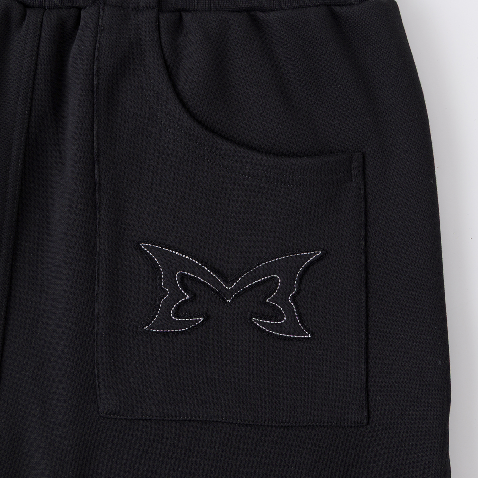 Split Panel Joggers (Black)