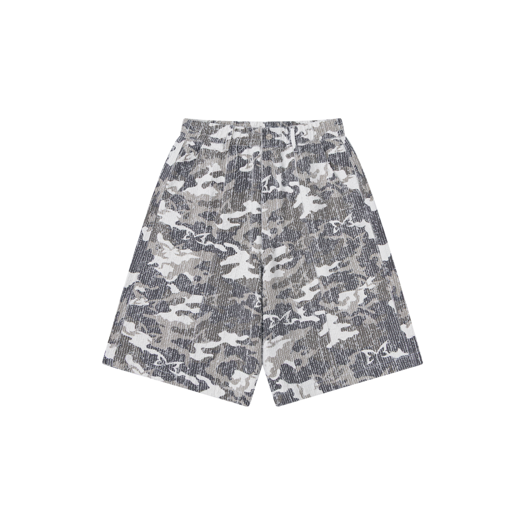Textured Camo Shorts