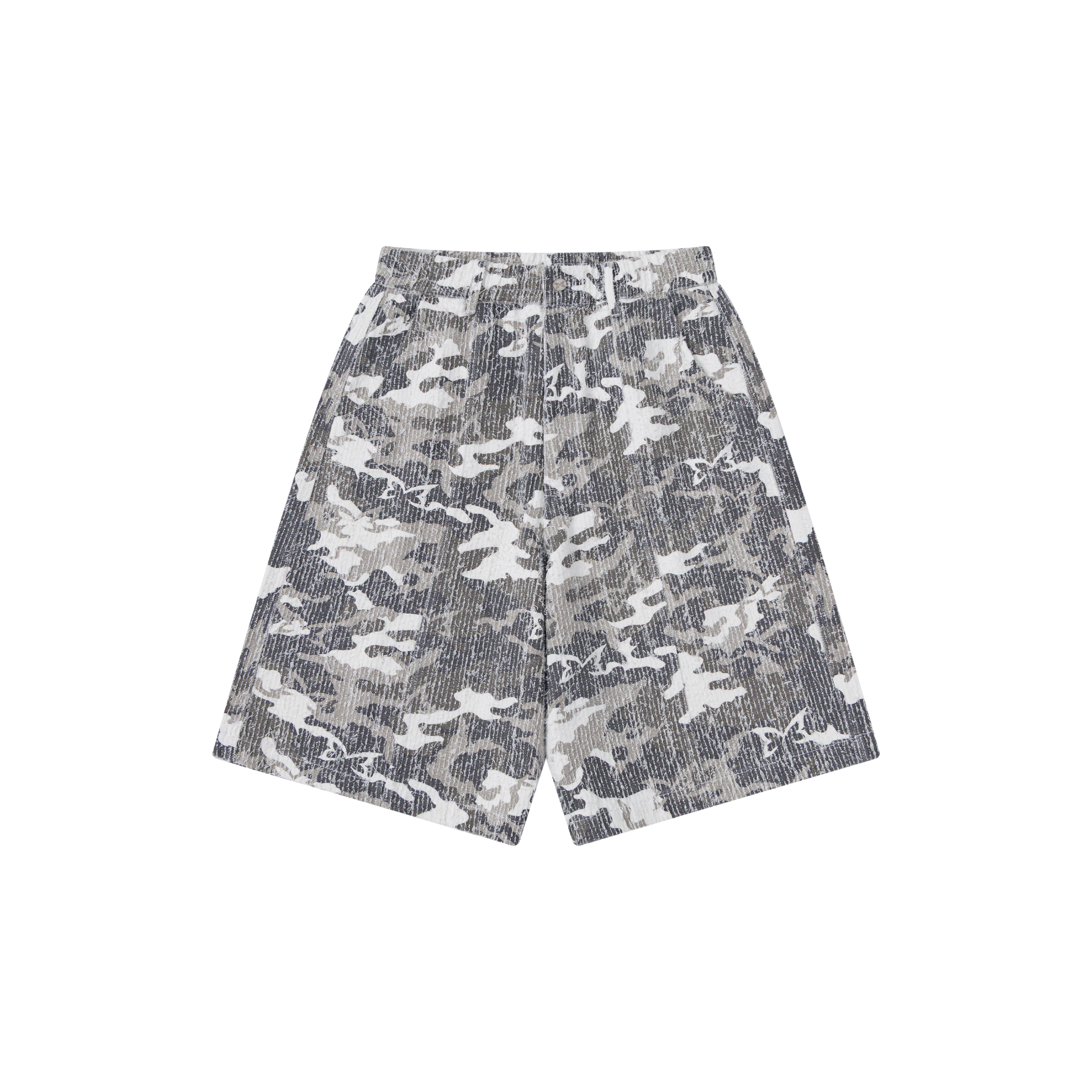 Textured Camo Shorts