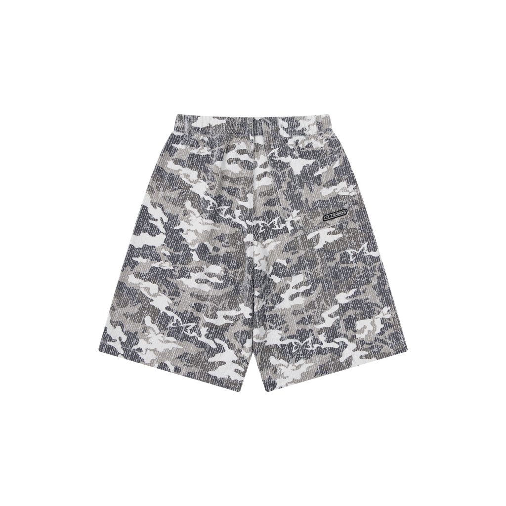 Textured Camo Shorts
