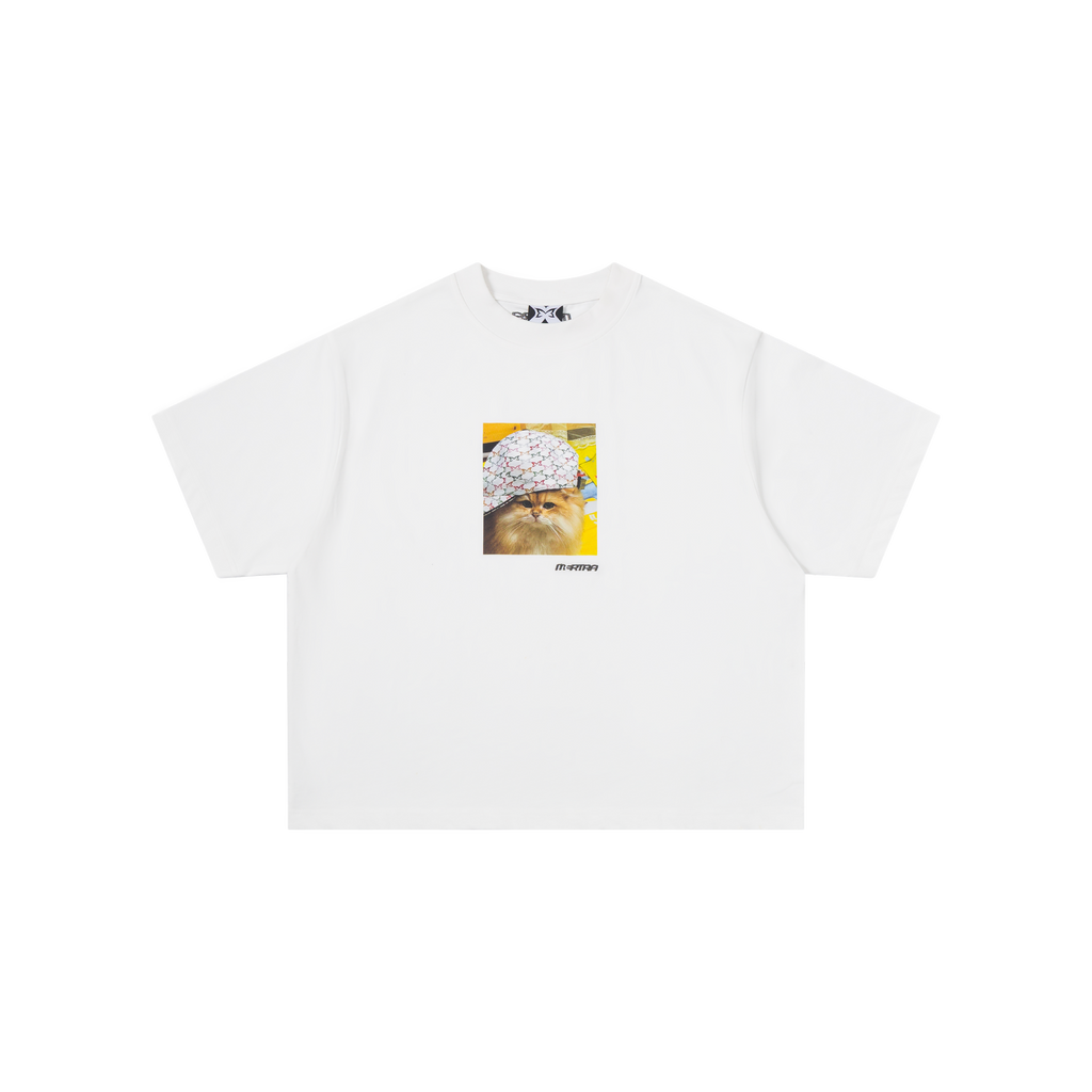 Cat In Da Hat Tee (White)
