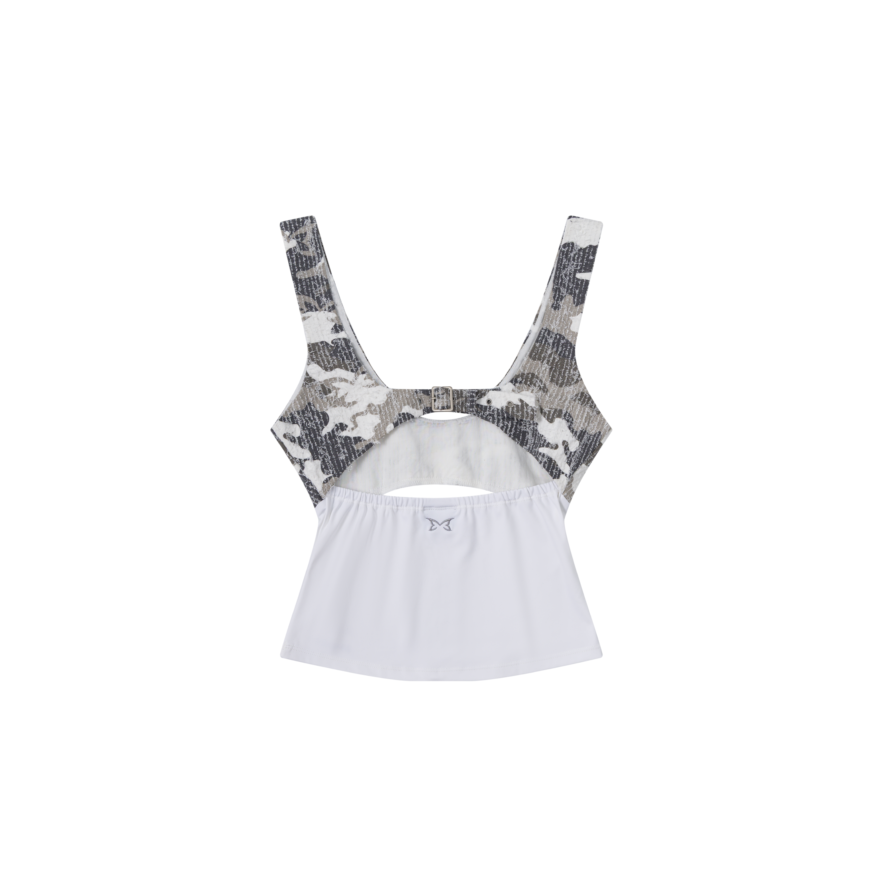 Women's Hybrid Tank (Camo/White)