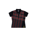 Women's Crosscut Polo (Black / Red)