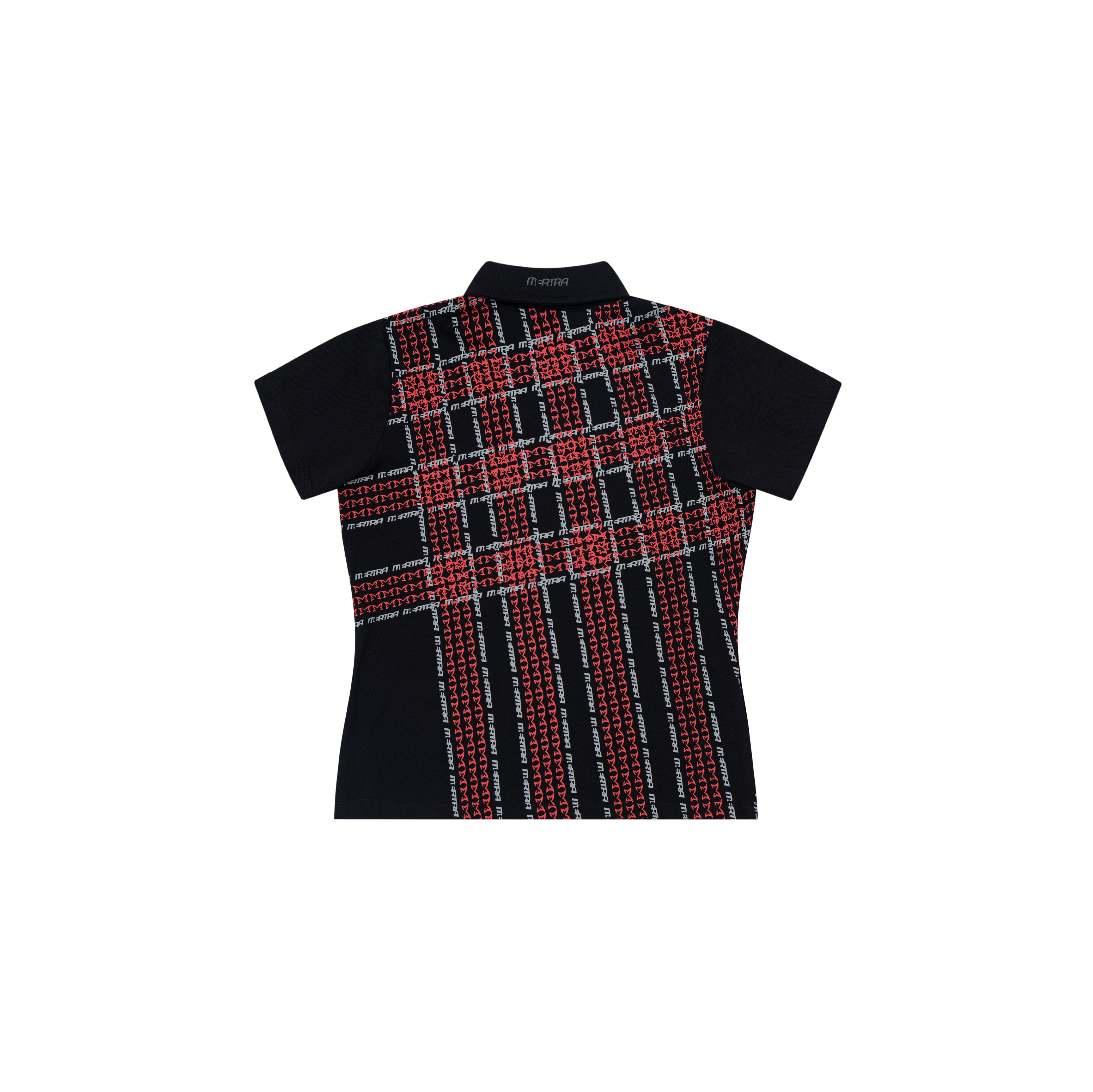Women's Crosscut Polo (Black / Red)