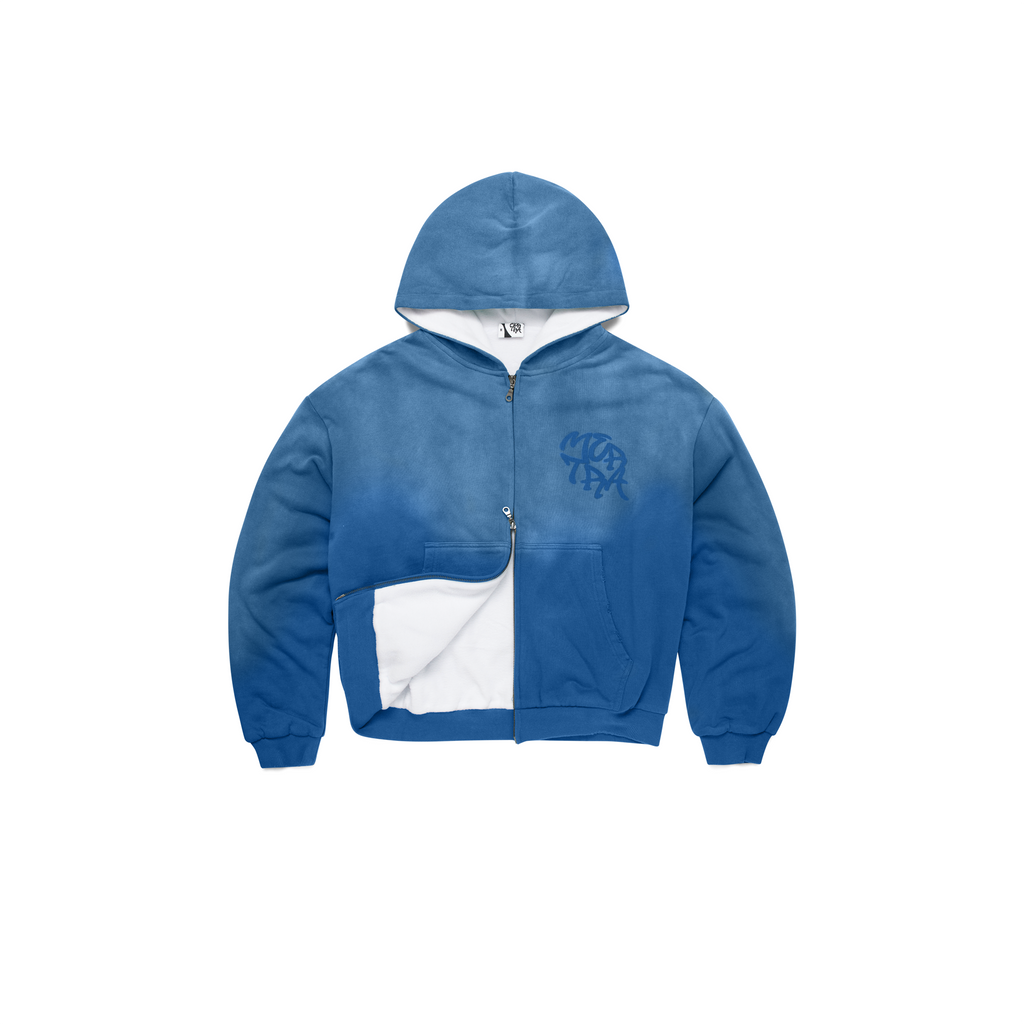 Fleece Lined Hood (Blue)