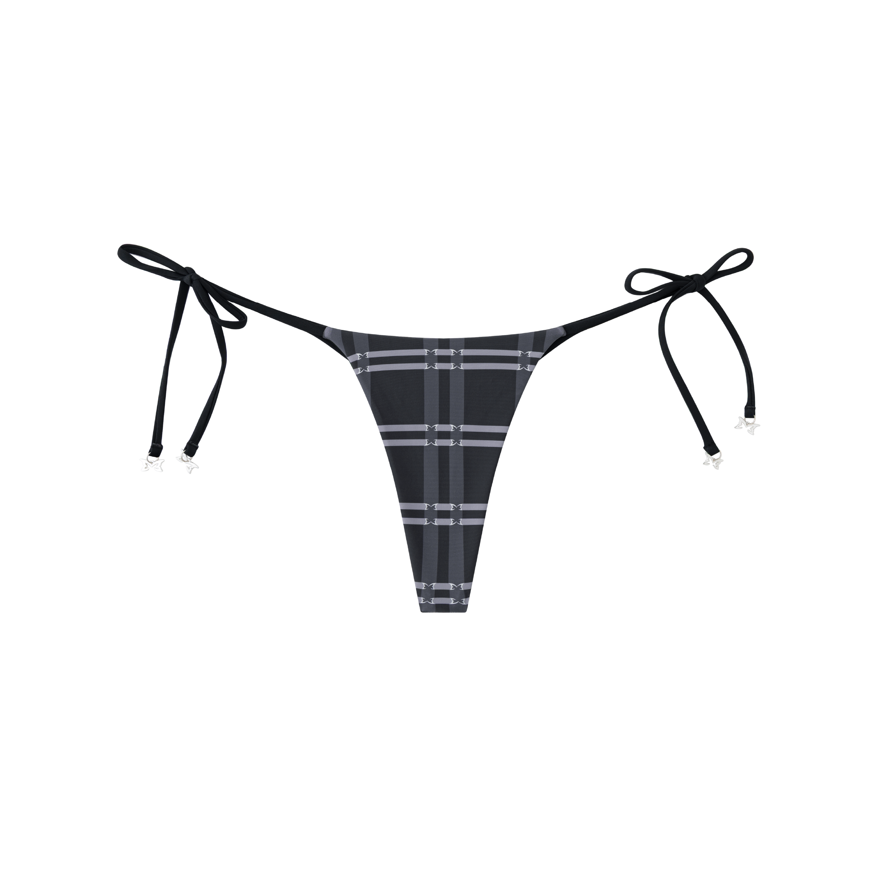 Merva Check Bikini Bottom (Black)