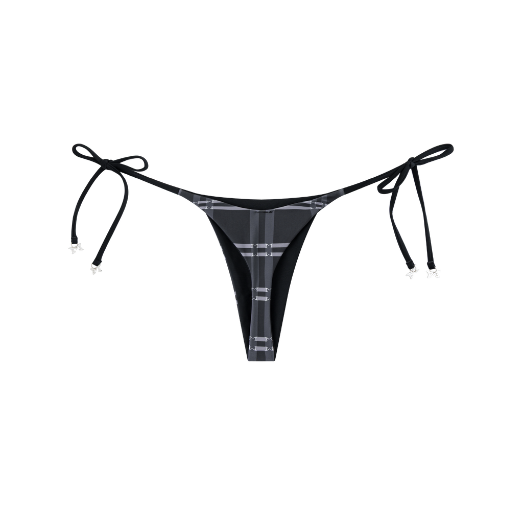 Merva Check Bikini Bottom (Black)