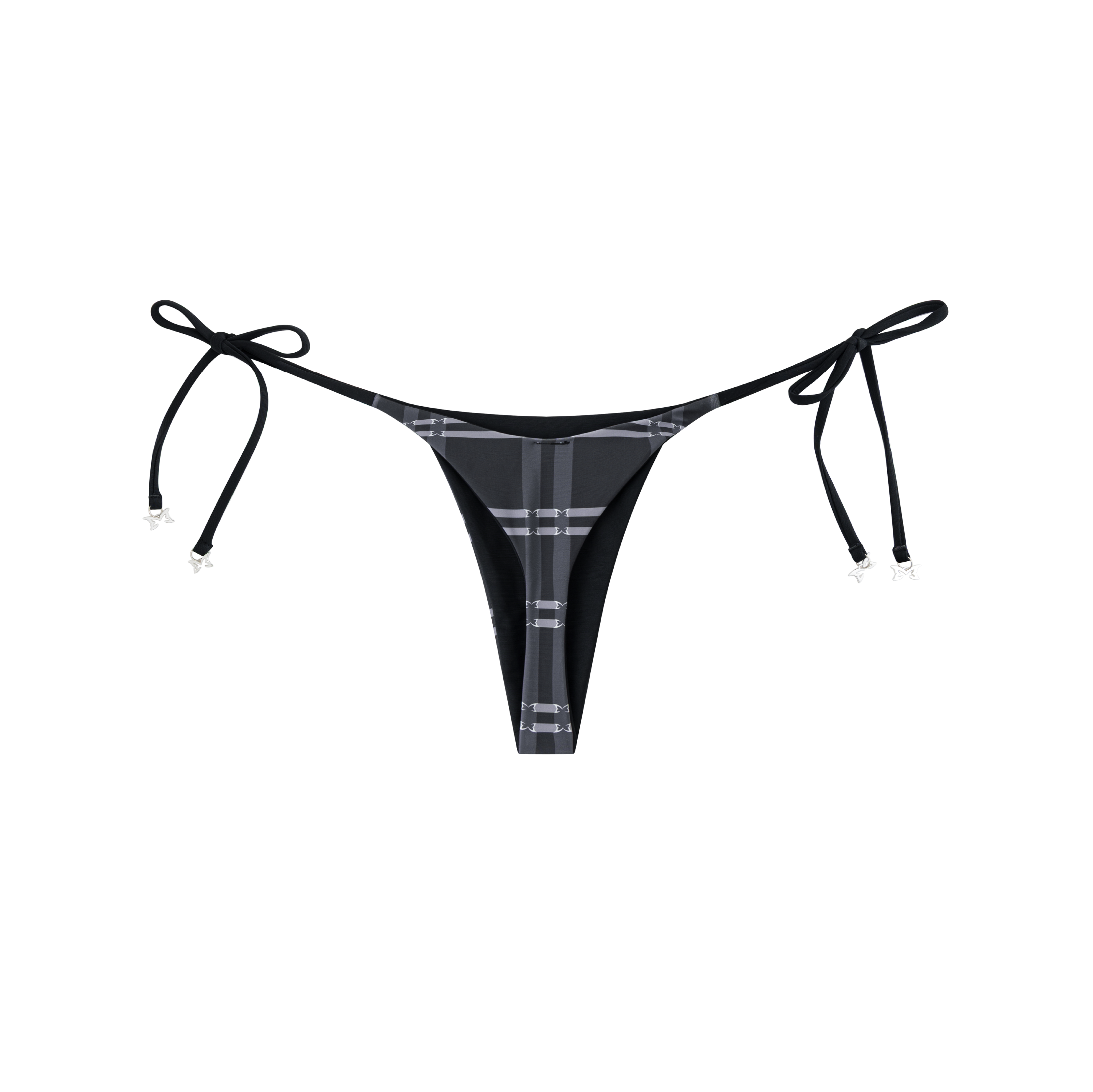 Merva Check Bikini Bottom (Black)