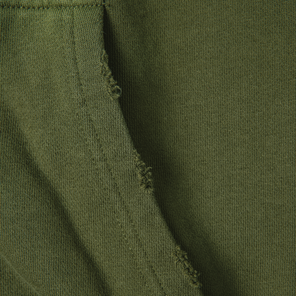 Fleece Lined Hood (Green)