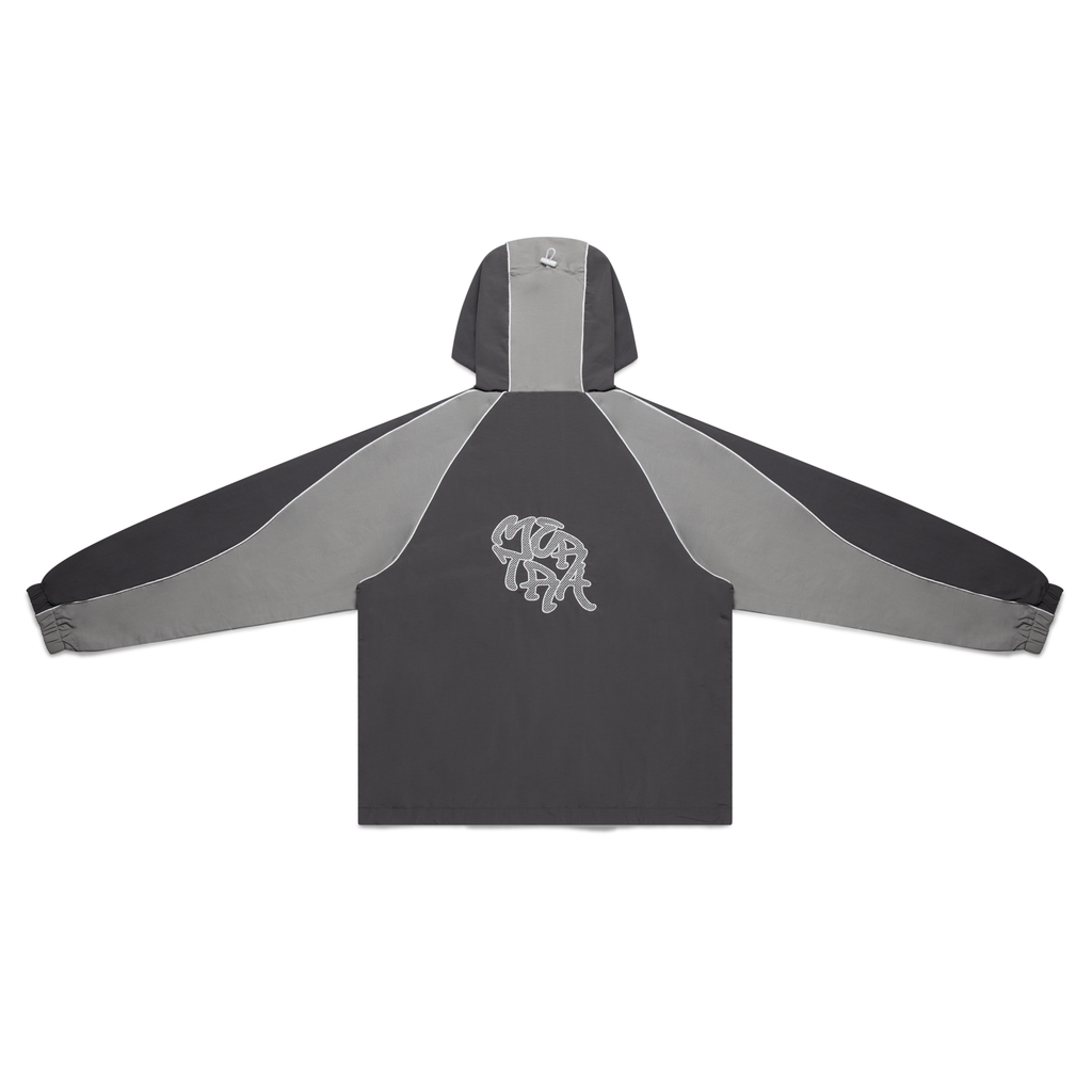 Nylon Track Jacket (Grey / Grey)