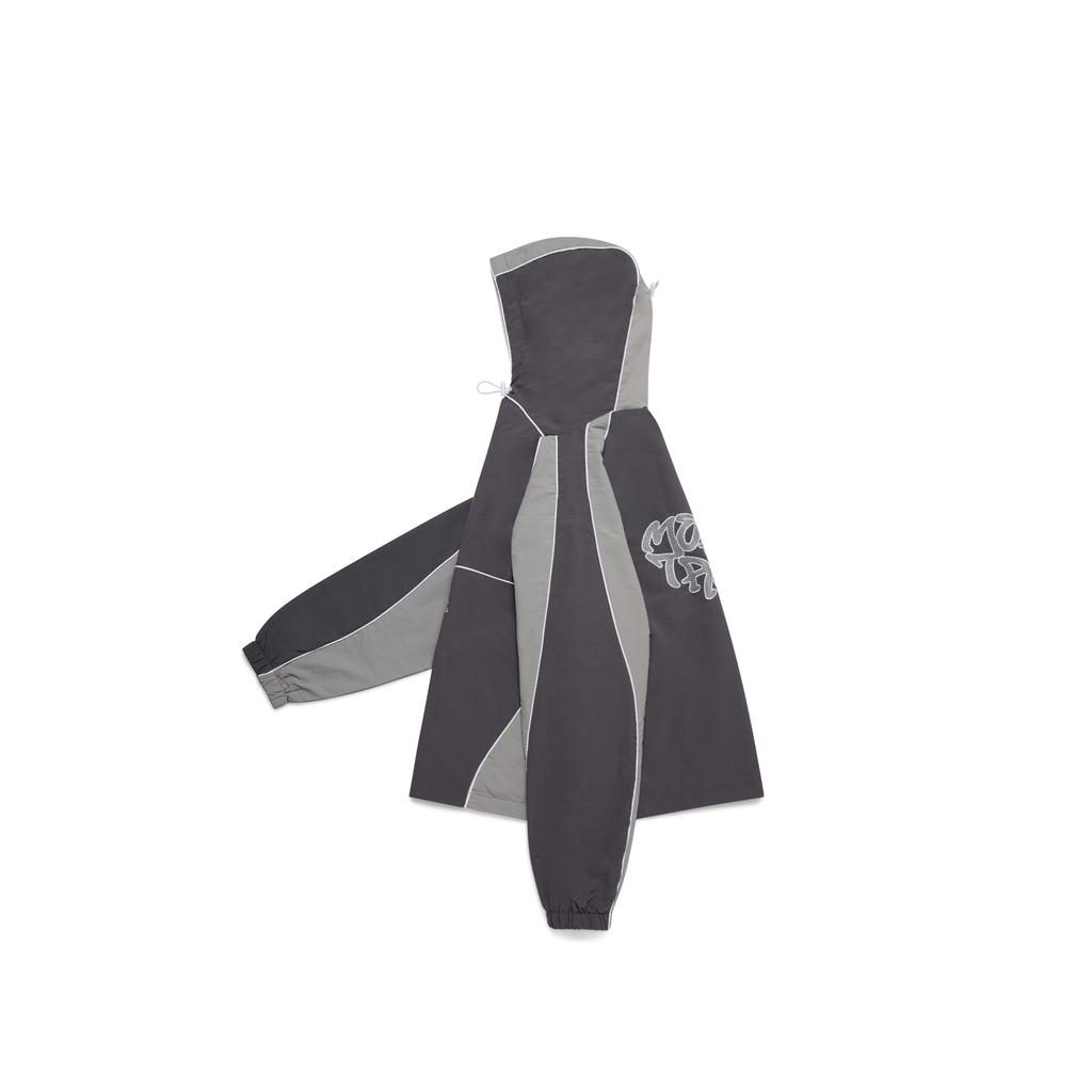 Nylon Track Jacket (Grey / Grey)