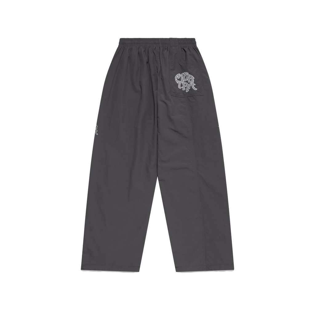 Nylon Track Pants (Grey / Grey)