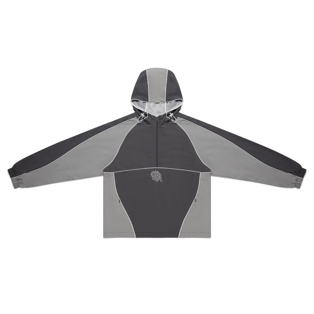 Nylon Track Jacket (Grey / Grey)