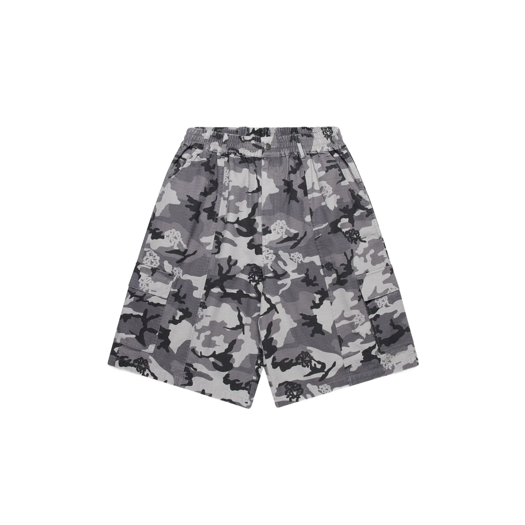 Ripstop Cargo Shorts (Grey Camo)